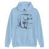 Sketched Polar Bear Unisex Hoodie