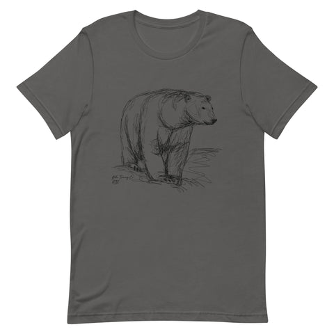 Sketched Polar Bear Unisex T-Shirt