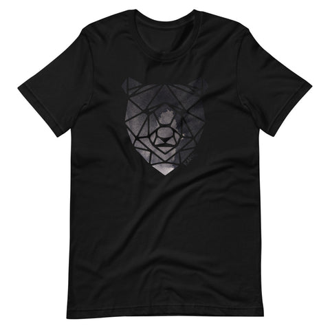 Unisex Black Watercolor Bear T-Shirt