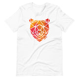 Unisex Orange-Pink Watercolor Bear T-Shirt